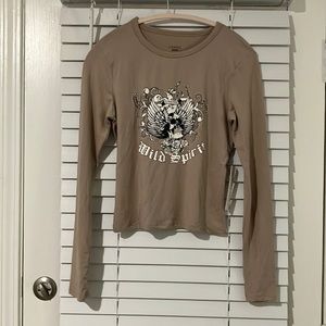 $7 Sale! Stretch Long Sleeve Graphic